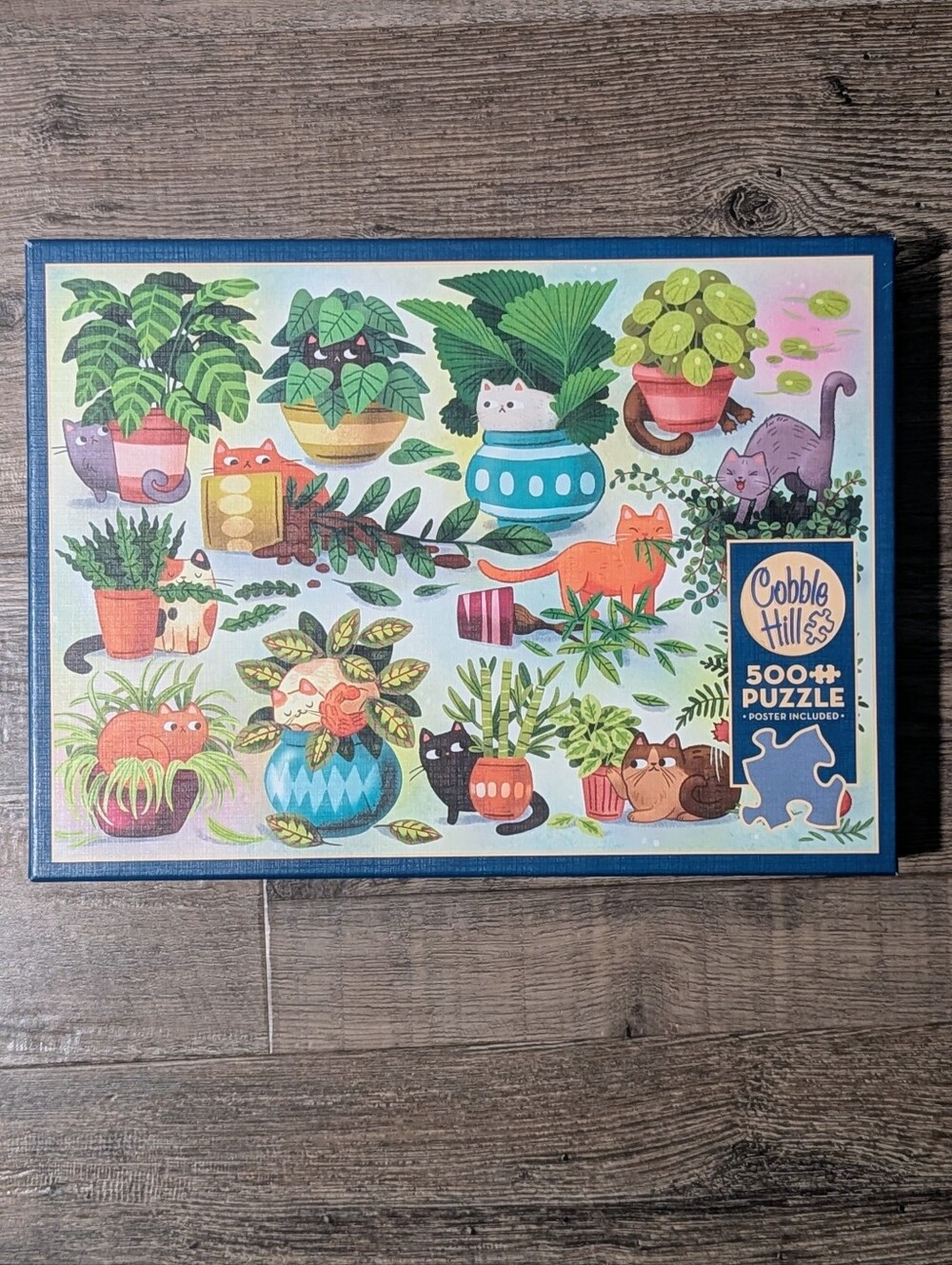Cobble Hill Cats vs Plants 500 Piece Jigsaw Puzzle
